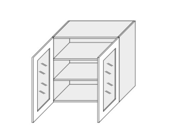 Horní skříňka EMPORIUM W3S 80 sklo 