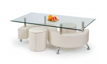 Konferenční stolek NINA 3 H bílý