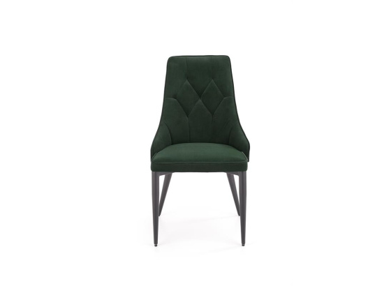 Jídelní židle K365 tmavě zelená/ černá
