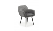Jídelní židle K429 šedá/černá