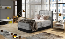 Postel boxspring Aster 90x200 Sawana 21/ eko kůže  Soft 11 Pravá
