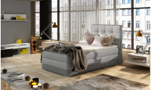 Postel boxspring Aster 90x200 Sawana 21/ eko kůže Soft 29 Levá