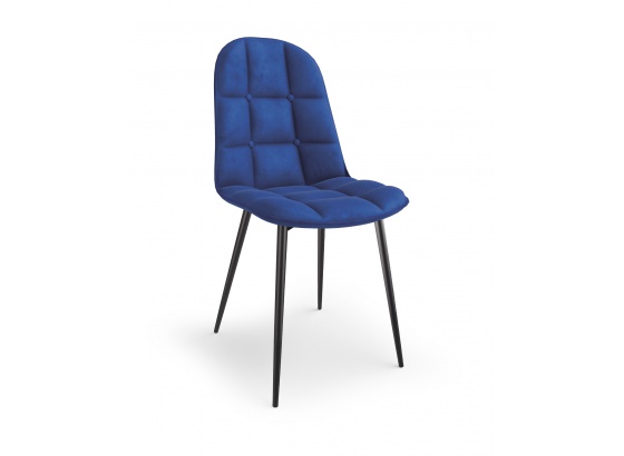 Jídelní židle K417 sametová tmavě modrá