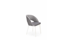 Jídelní židle MARINO bílá / MONOLITH 85 (šedá)