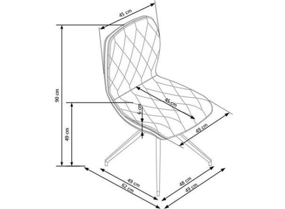 Jídelní židle K237 hnědá