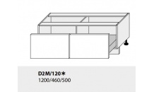 Dolní skříňka kuchyně Quantum D2M 120 bílá