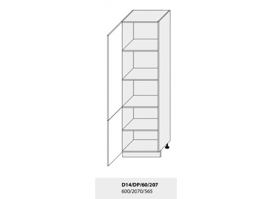 Skříň na potraviny PLATINIUM D14/DP/60/207 grey