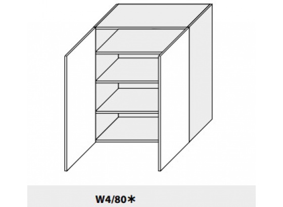 Horní skříňka  PLATINIUM W4/80 bílá