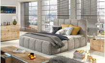 Postel Edvige 140x200 Berlin 01 - dřevěný rám + pružinový zdvih + úložný prostor