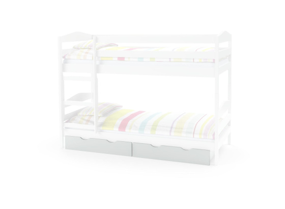 Šuplíky pro patrovou postel SAM bílá 885x205 cm