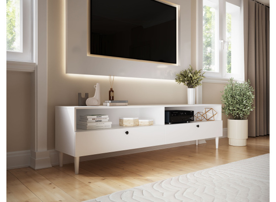 Tv stolek Dullum 200 Szafka Bílý
