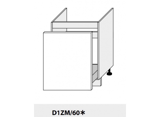 Dolní skříňka kuchyně Quantum D1ZM/60 dřezová bílá