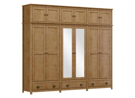 Skříň 12dveřová TOPAZIO dub