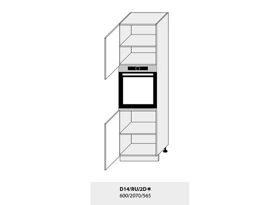 Skříň pro vestavbu VIANO D14RU/ 2D  