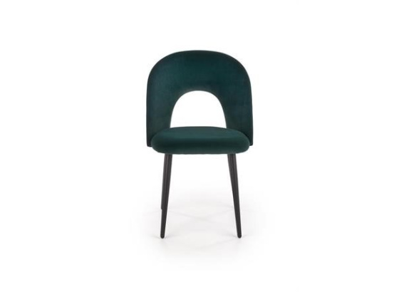 Jídelní židle K384 tmavě zelená /černá
