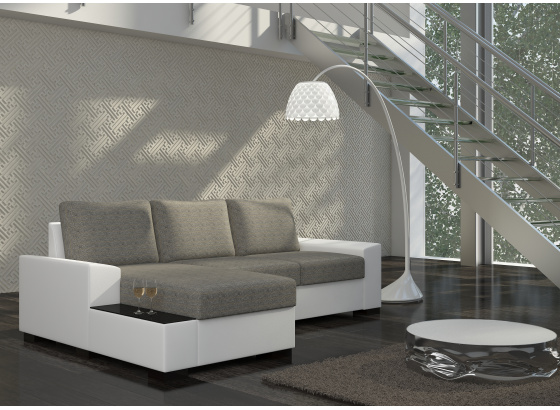 Sedací souprava Negro Berlin 01/ eko kůže Soft 17 Levá