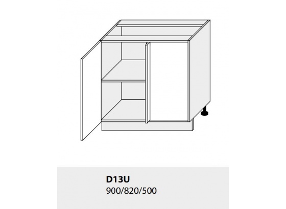 Dolní skříňka kuchyně Quantum D13 U/grey