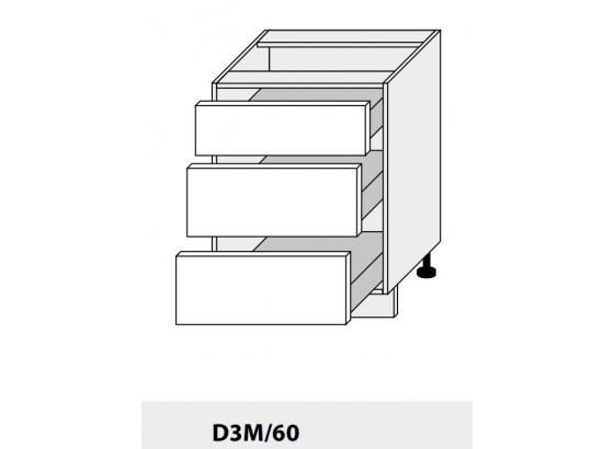 Dolní skříňka PLATINIUM D3M/60 bílá