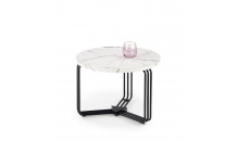  Konferenční stolek ANTICA M bílý mramor/černá