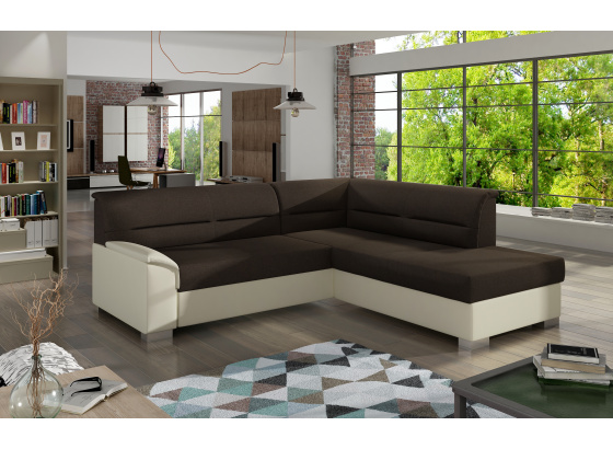 Sedací souprava Bergen Sawana 26/ eko kůže  Soft 33 Pravá