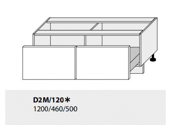 Dolní skříňka PLATINIUM D2M/120 bílá