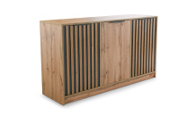 Komoda BALI LUX D3 dub wotan/ černá