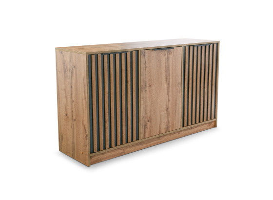 Komoda BALI LUX D3 dub wotan/ černá