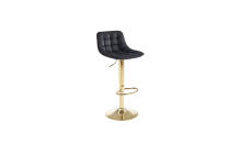 Barová židle H120 zlatá/ černá