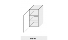 Horní skříňka PLATINIUM W2/40 bílá