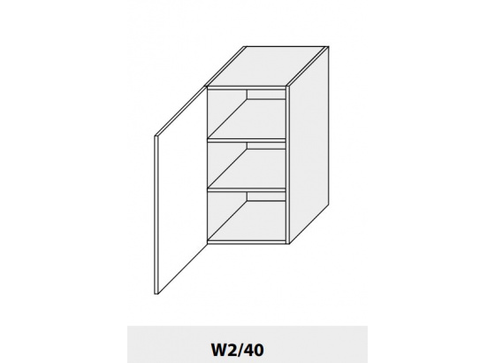 Horní skříňka PLATINIUM W2/40 bílá