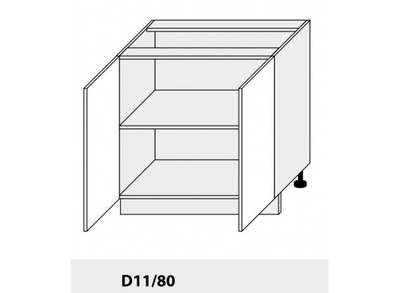 Dolní skříňka kuchyně Quantum D11 80 bílá