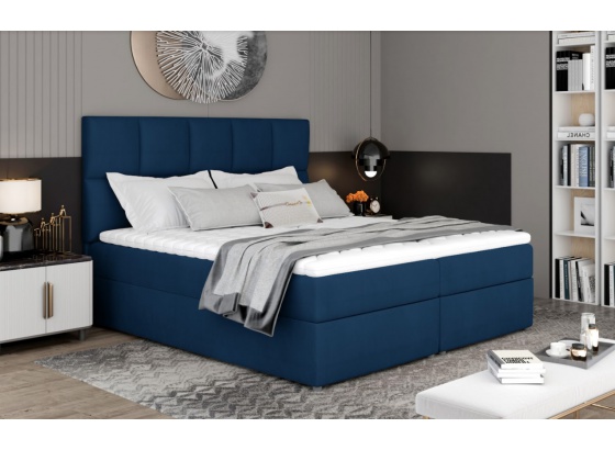 Postel Boxspring GLOSSY 145x210 Monolit 77