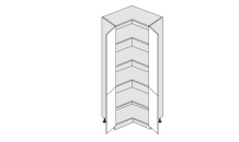 Potravinová skříň kuchyně EMPORIUM D24N-207 rohová