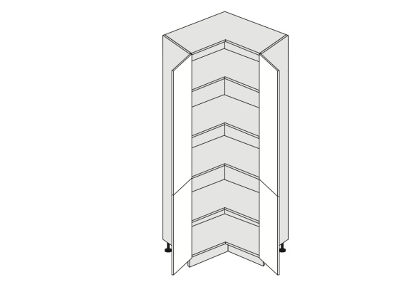 Potravinová skříň kuchyně EMPORIUM D24N-207 rohová