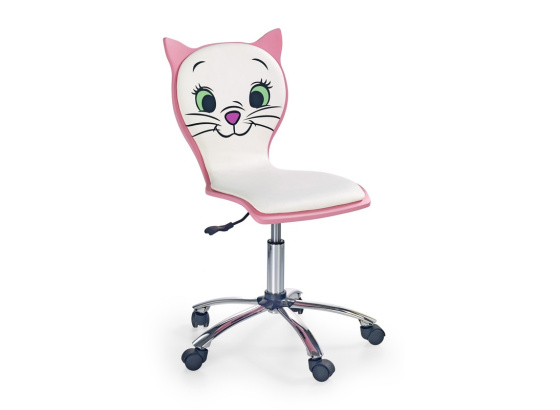 Dětská židle KITTY 2 bílá/ růžová